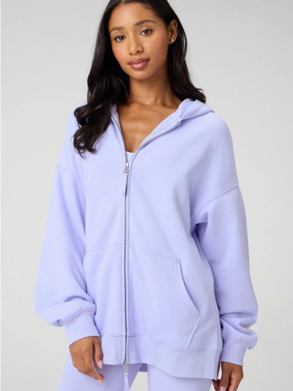 Fabletics oversized zip up hoodie size small